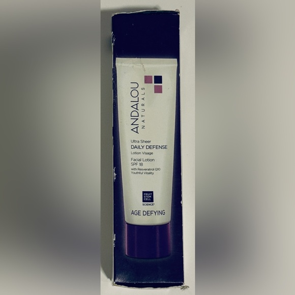 Andalou Naturals Ultra Sheer Daily Defense Facial Lotion SPF 18, Age Defying - Picture 3 of 6